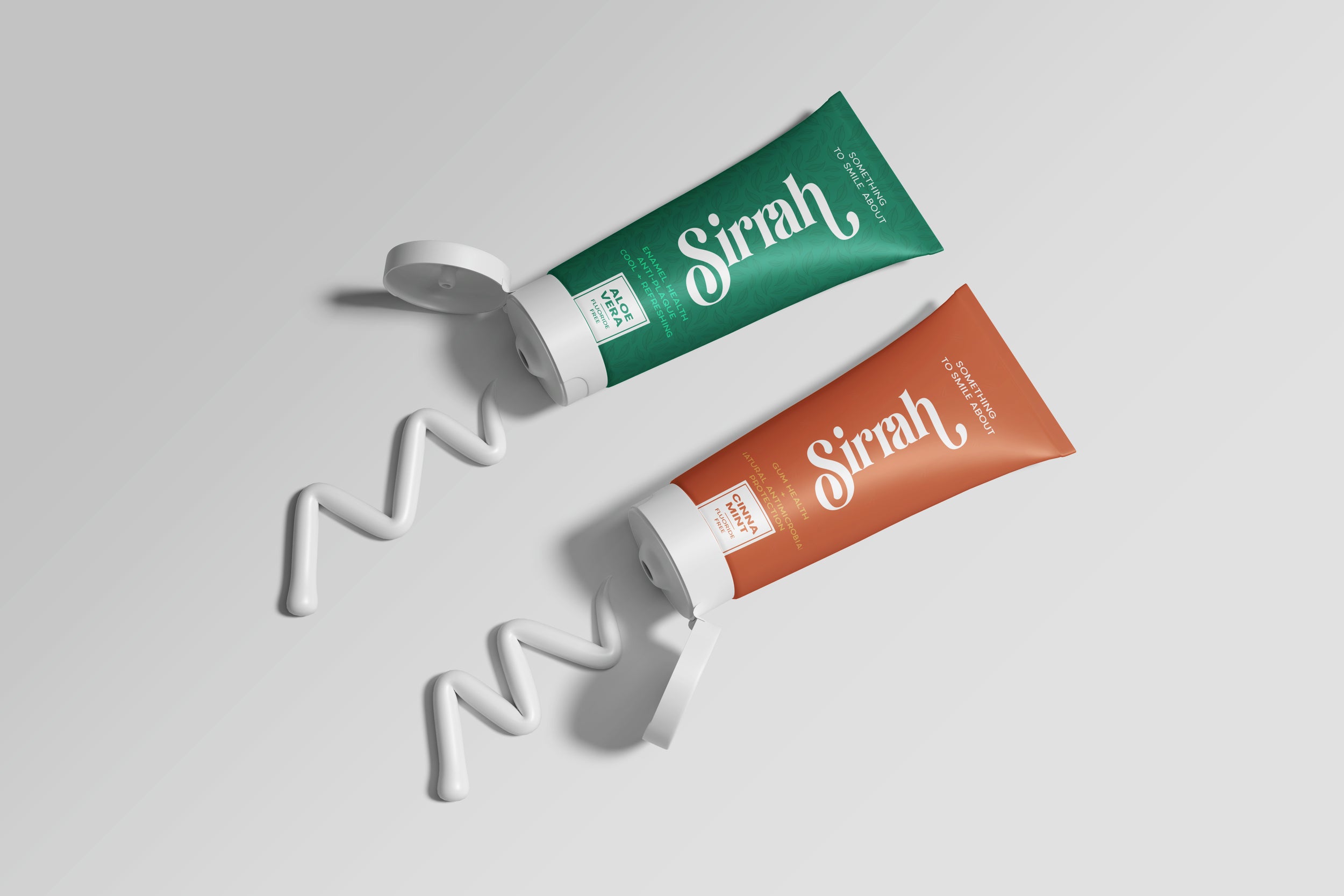 Sirrah Smiles Variety Pack – Aloe Vera and CinnaMINT Natural Toothpaste Set, Fluoride-Free Oral Care Duo